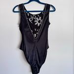 Victoria's Secret Vintage  Gold‎ Label Pearl And Rhinestone Bodysuit Size P  XS Photo 6
