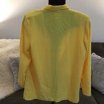 Sag Harbor CHILL, NICE LITE WEIGHT YELLOW ONE BUTTON LONG BLAZER Photo 2