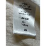 Elan  Yellow Eyelet Smocked Ruffle Scoop Neck Short Sleeve Mini A-Line Dress Sz S Photo 3