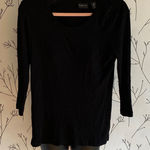 Rachel Zoe Black Ribbed Blouse Photo 0