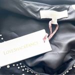 Love Shack Fancy Kanoa Fitted Crop Top in Black Photo 7