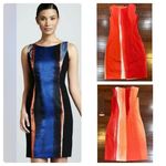 Tahari Kristin sheath dress in Teaberry/Peach Freeze size 4 Photo 1