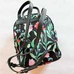 Kate Spade Bradley Wilson Road Hummingbird small Backpack purse Black Floral Photo 2