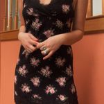 American Eagle Black And Pink Floral Dress Photo 1