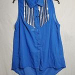 Ali & Kris  plus size sz 1X princess blue with sequins sleeveless dress tank top Photo 0