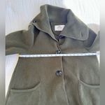 Janska Deep Green Fleece XS Jacket Big Button Pocket Holiday Christmas Coat Photo 3