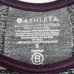Athleta Womens Size Small Grey Gray Purple Impact Crop Top Shirt Compression Photo 1