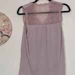 EXPRESS  Women’s Pink Sleeveless Flowy Top Size Small Relaxed Fit Lace Detail Photo 1