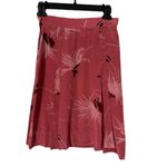 Vintage Carole Little for Saint Tropez Silk Skirt Womens 6 Pleated Floral Retro Pink Photo 2