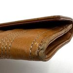 Tusk Flap Over Wallet Camel Tan Leather Long Large Photo 6