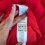 Pull&Bear Ruffled Red Mini Dress Size XS Photo 13