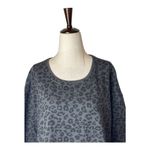 Z Supply  Shirt Women XS Gray‎ Black Leopard Weekender Tunic Top NWT Athleisure Photo 3