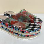 Betsey Johnson Selah Platform Sandals US 5/5.5 approx Floral Transparent Straps Photo 2