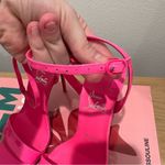 Christian Louboutin  Loubigirl 100 Leather Stiletto Sandals Barbie Pink Photo 3