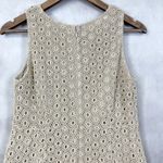 Garnet Hill Womens Dress Size 6P Eyelet Sheath Brunch Coastal Cottagecore Chic Photo 3
