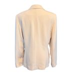 Travis Ayers Petite Women's Pale Yellow Silk Blazer. Size 10P Photo 1