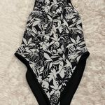Victoria's Secret  Black and White Floral Bathing Suit Photo 0