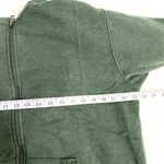 Aerie NEW Green Fleece Sherpa Soft Cozy Full Zip Loungewear Boho Hoodie M Photo 5