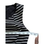 INC  Womens Black & White Striped Sleeveless A-Line Dress M Casual Office Work Photo 8