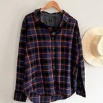 prAna | Golden Canyon Flannel Cozy Gorpcore Fall | Rich Sapphire | Sz M | NWT Photo 2