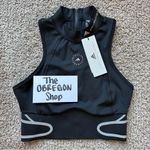 TRUEPACE HEAT RDY RUNNING HIGH NECK ZIP CROP TOP WOMENS SIZE SMALL BLACK NEW Photo 0