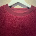 Everlane  Women’s Sherpa Sweatshirt Size XL Burgundy Maroon Photo 2