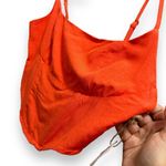 Midnight sky NWT Orange Bustier Corset Crop-top Large Photo 2