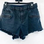 Diesel Black Denim Coated Cut Off Shorts High Rise Daisy Dukes Zipper Pockets 28 Photo 0