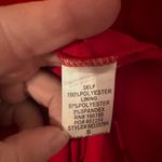 Mable Red Mini Satin with Spaghetti Straps Cowl‎ Neck Christmas Holiday Dress Photo 4