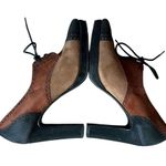 Sacha London Brenda Suede Oxford High Heel Pumps Square Toe Brown Black Womens 7 Photo 4