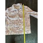 Chico's  Women's Floral Paisley Sateen Denim Jacket Size 2 Multicolor Photo 7