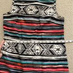AB Studio Geometric Print Midi Dress Sleeveless Size 10 Professional Like New Photo 3