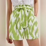 Anthropologie  Breezy Paperbag Shorts in Chartreuse - Small Photo 2