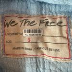 Free People We The Free Cardiff Top in Blue Bell Oversized Small Gauze Cotton Photo 10