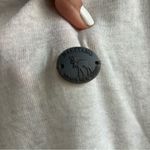 Naketano  White Marble Melange Sweater with Teal Trim Photo 10