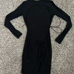 Ego Shoes Long Sleeve Backless Dress in Black Photo 5