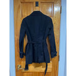 Brooks Brothers Womens  Black Fall Belted Double Breasted Pea Coat Size 4 Photo 8