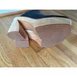 Charlotte Stone Clogs 9 Flower Black Yellow Daisy Shoes Slip On Wooden Photo 5