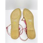 GBG Los Angeles T Strap Sandals Size 7.5 Pink Gold Logo Ankle Strap Pink Photo 5
