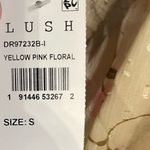 Lush Clothing LUSH Women’s Yellow Pink Floral Mini Dress Sz S Photo 4