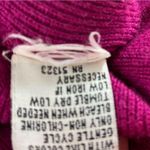 Kenneth Cole New York Women’s M Magenta Cowl Neck Quarter Faux Button Sleeve Top Pink Size M Photo 5