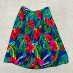 Alfred Dunner Vintage 90s  Women’s Size 14 Midi Skirt Tropical Vacation‎ Resort Photo 0