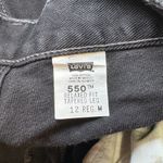 Levi's  550 Black Relaxed Fit Tapered Leg Mom Jeans High Rise 90s Y2K Vintage 12R Photo 3