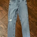 AGOLDE  Slim Straight Light Wash Jeans Size 26 Button Fly Photo 0