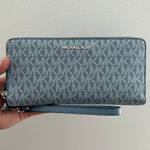 Michael Kors Large Light Blue Continental Wallet Photo 0