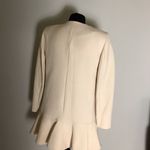 ZARA Cream Double-Breasted Women's Coat Photo 4