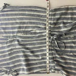 Anthropologie CLOTH & STONE‎ Ruffle Sleeveless Crossover Romper Zuma Beach Stripe Size L Large Photo 10