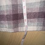 New Look  Women's Flannel Coat Jacket Plaid Urple Pink/White W/Pockets Medium Photo 5