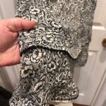 Derek Lam 10 Crosby Dress Size 12 Floral Print Tiered Short Sleeve Lined Silk Black Photo 4