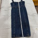 Madewell  Denim Covered-Button Dress Size 8 Photo 5